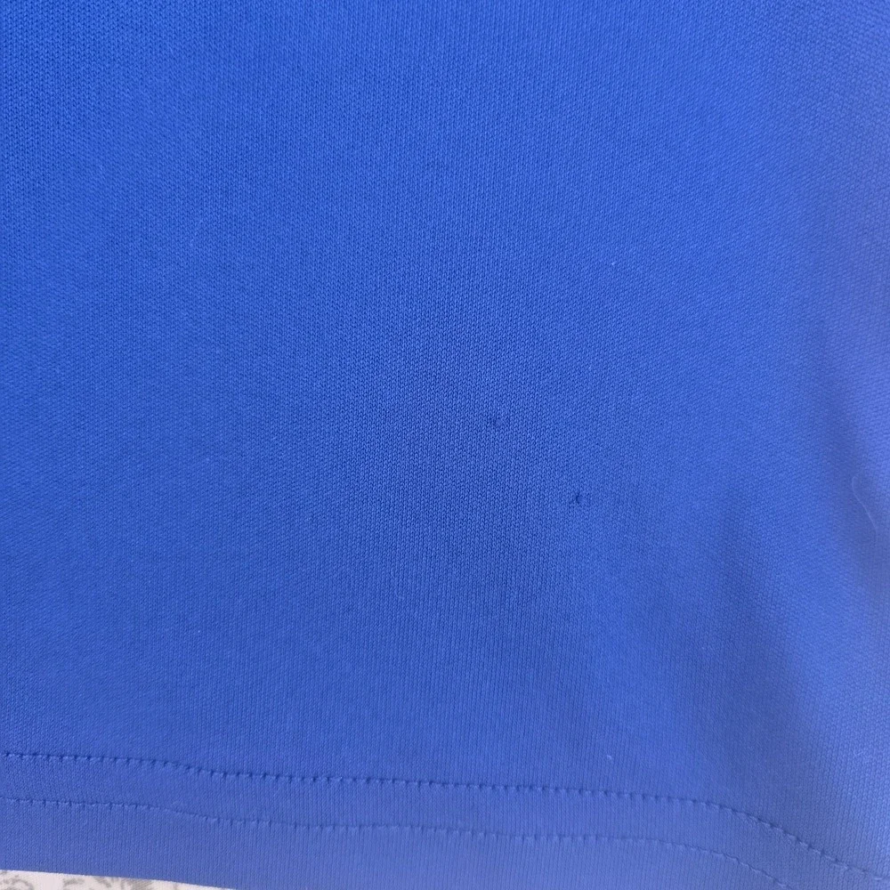 Under Armour Boys Shirt Youth Medium YMD Royal Blue Short‎ Sleeve Big LogoLoose